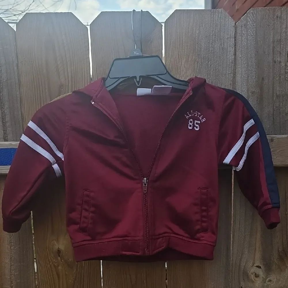 Athletic Works Burgundy All-Star Kids Hoodie